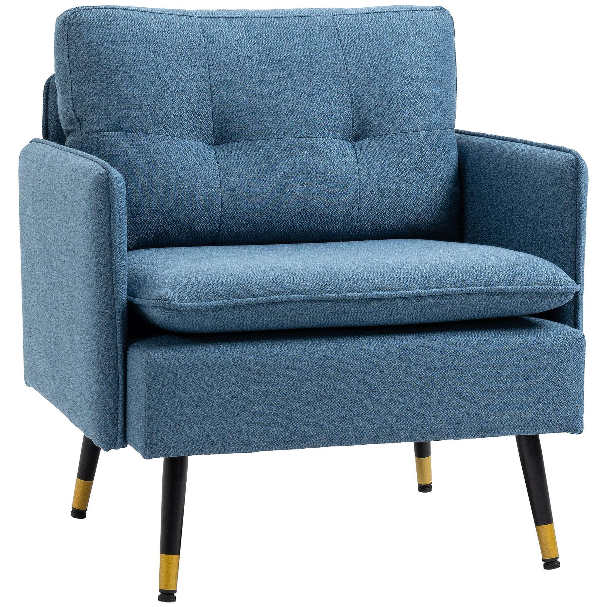 SESSEL DE-13390 Blau - Blau, Textil (70/80/72cm) - ComfortXL