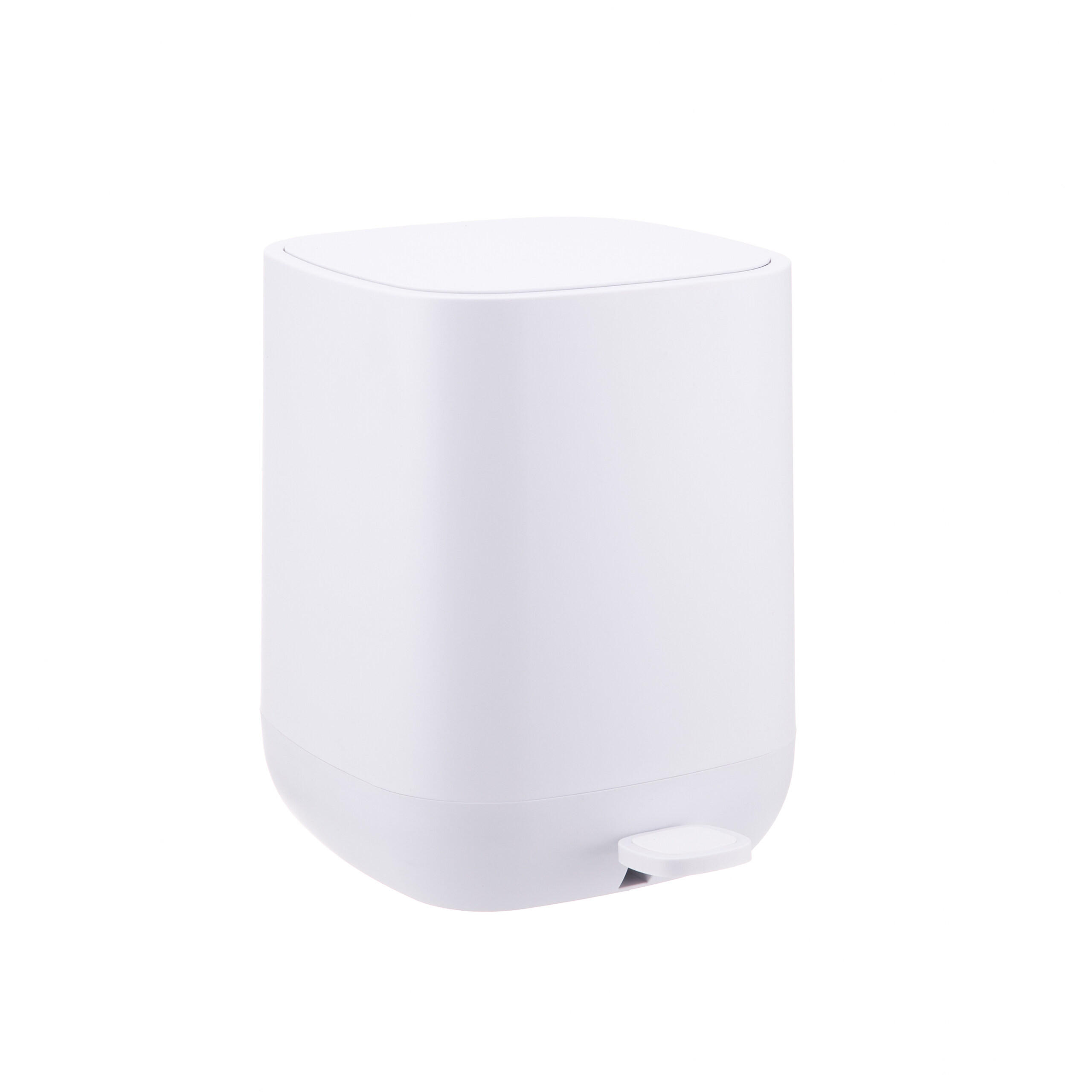 MÜLLEIMER - Weiß, Kunststoff (21/27/26cm) - Relaxdays