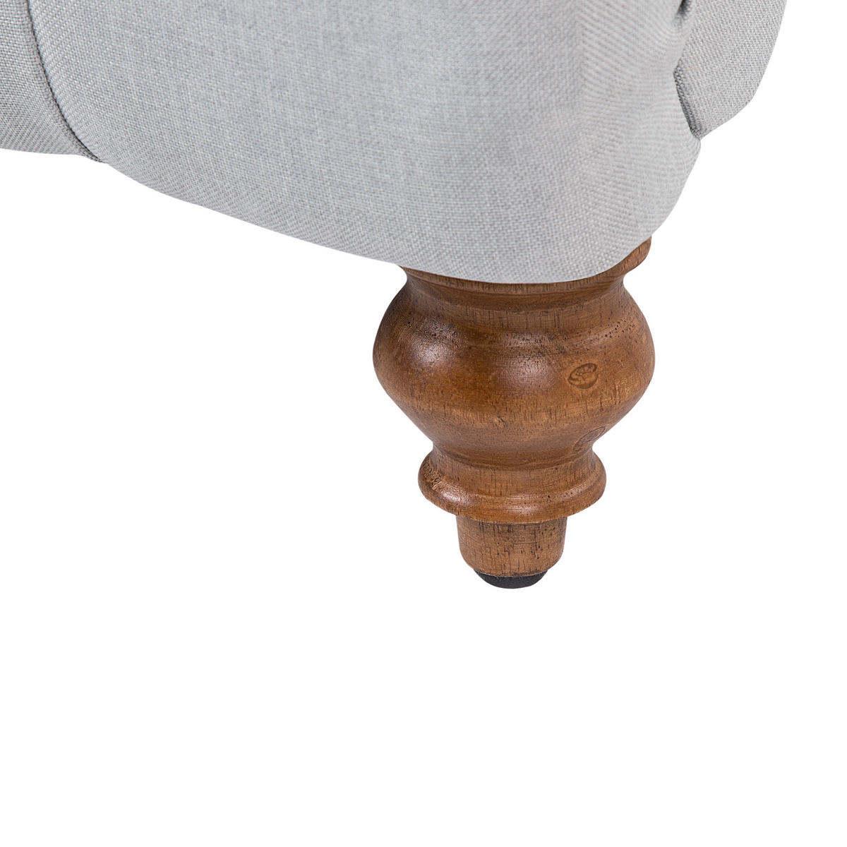 CHAISELONGUE Polsterbezug hellgrau Muret - Grau, Textil (163/87/72cm) - Beliani