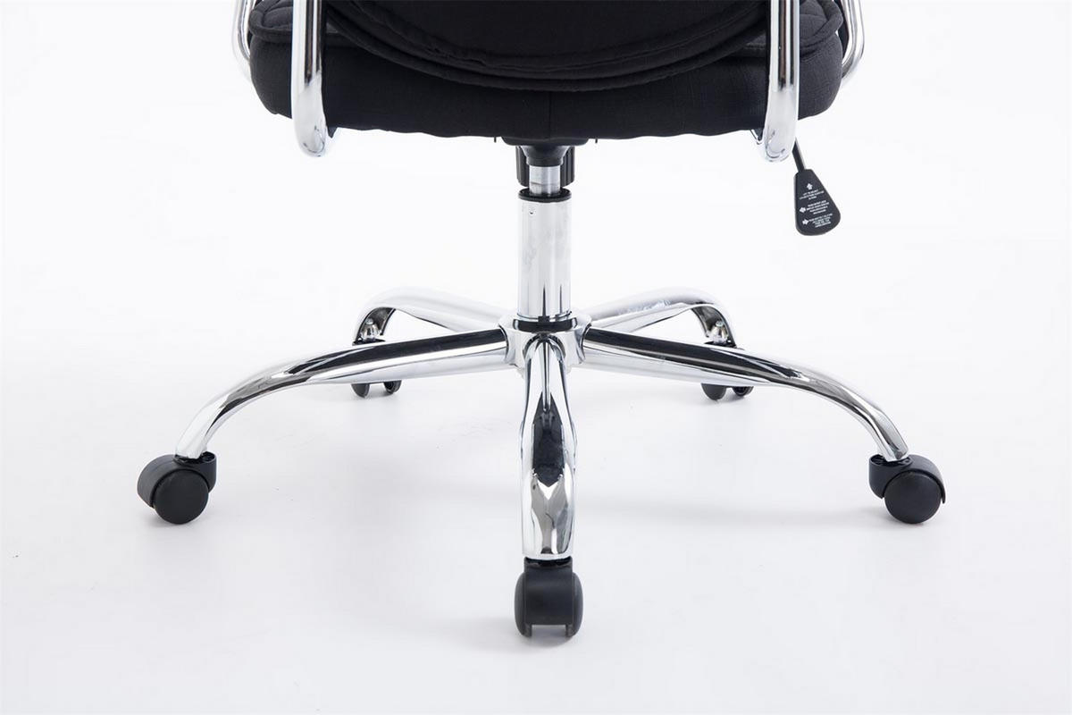 BÜROSTUHL Rocket Stoff, Schwarz - Schwarz, Textil/Metall (60/128/67cm) - TPFLiving