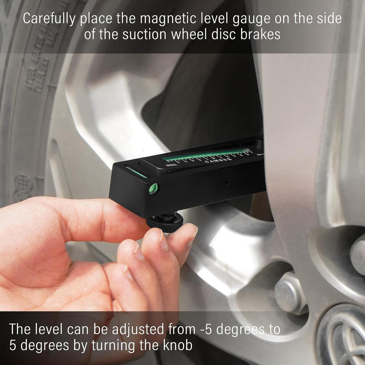 WASSERWAAGE – dient zur Messung des Neigungswinkels - Schwarz, Metall (12.4/2/3cm) - DCA