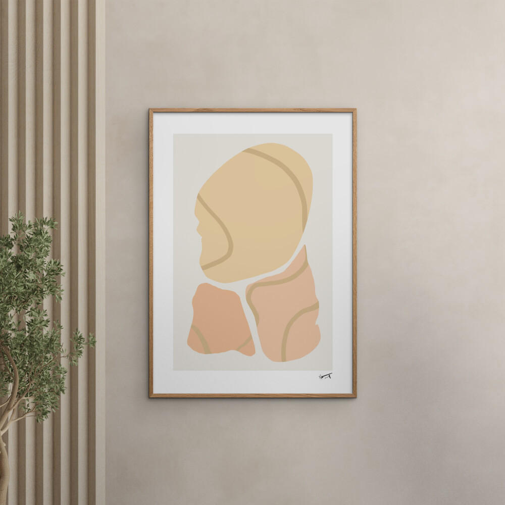 POSTER N. Atelier - Trois Morceaux - Naturfarben, Papier (50/70/0.1cm) - Poster&Frame