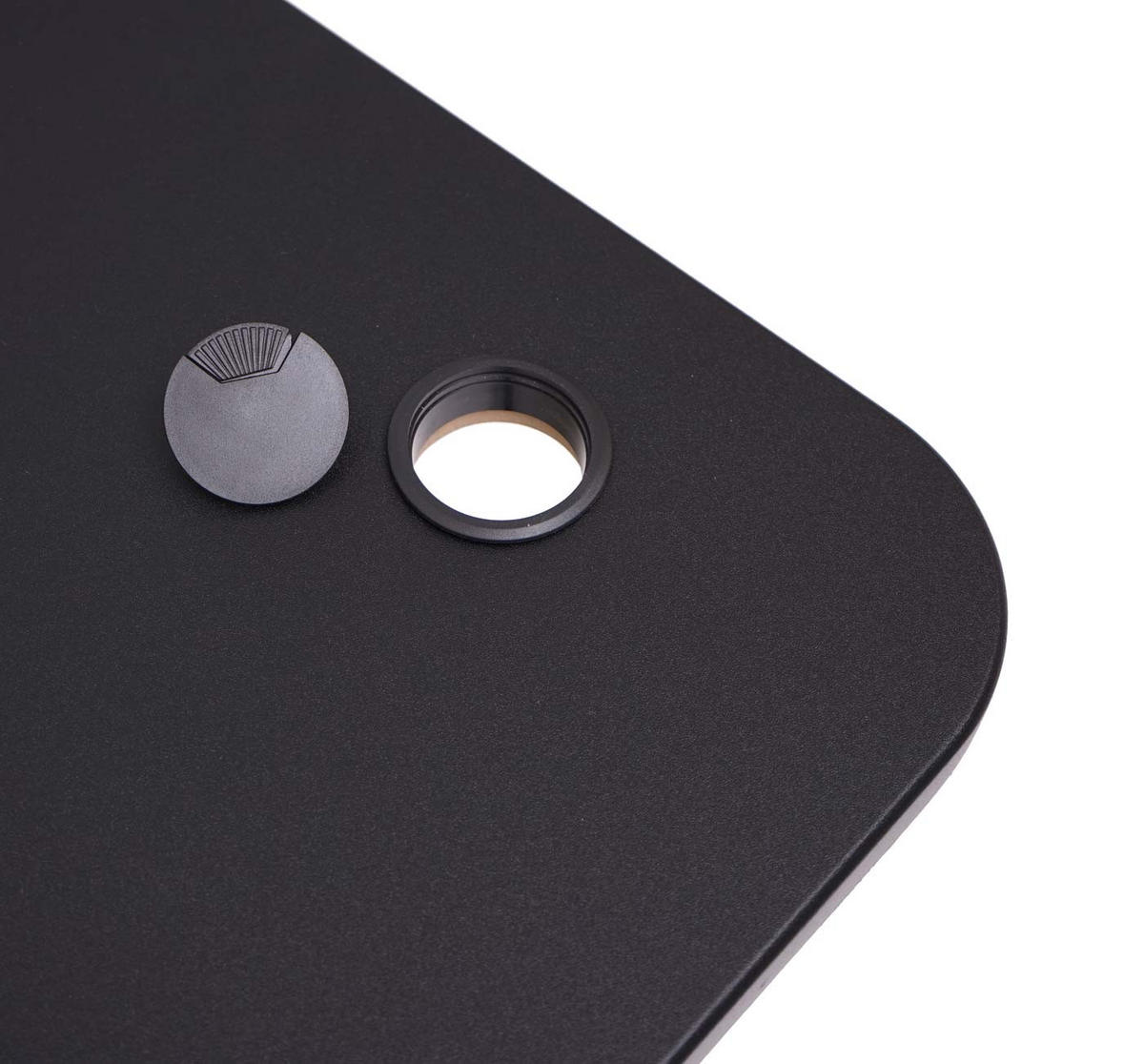 TISCHPLATTE FÜR ECK-SCHREIBTISCH Schwarz - Schwarz, Holz (97/177/2cm) - MCW