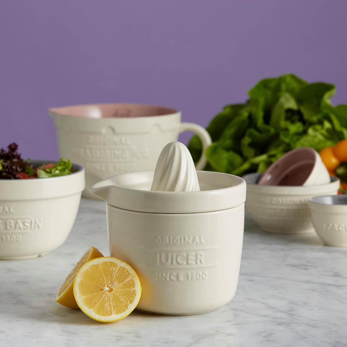 ZITRUSPRESSE/ Entsafter 3in1, 550 ml aus Steingut - Creme, Keramik (12.5cm) - Mason Cash