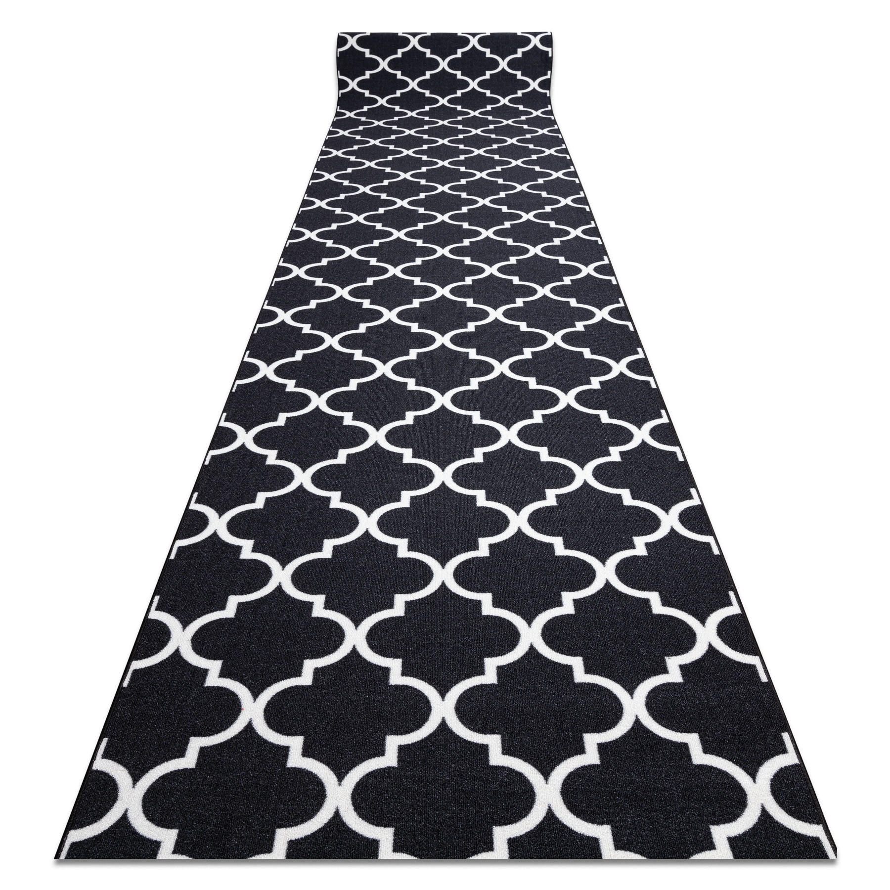 LÄUFER Antirutsch TRELLIS 80/230 cm - Schwarz, Textil (80/230cm) - rugsX