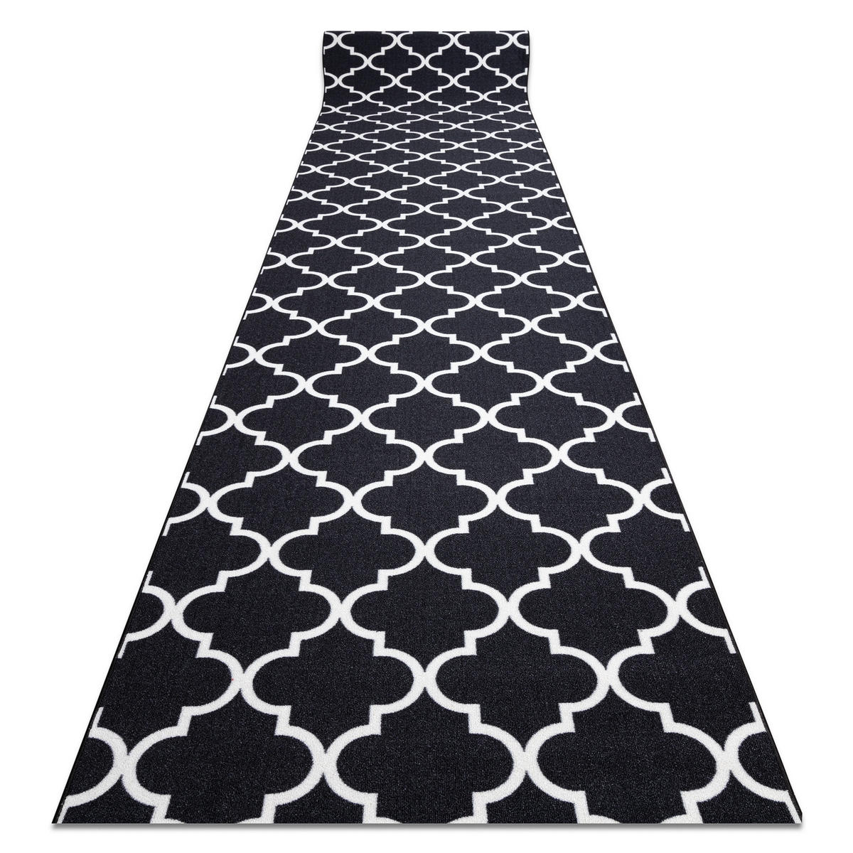 LÄUFER Antirutsch TRELLIS 80/170 cm - Schwarz, Textil (80/170cm) - rugsX