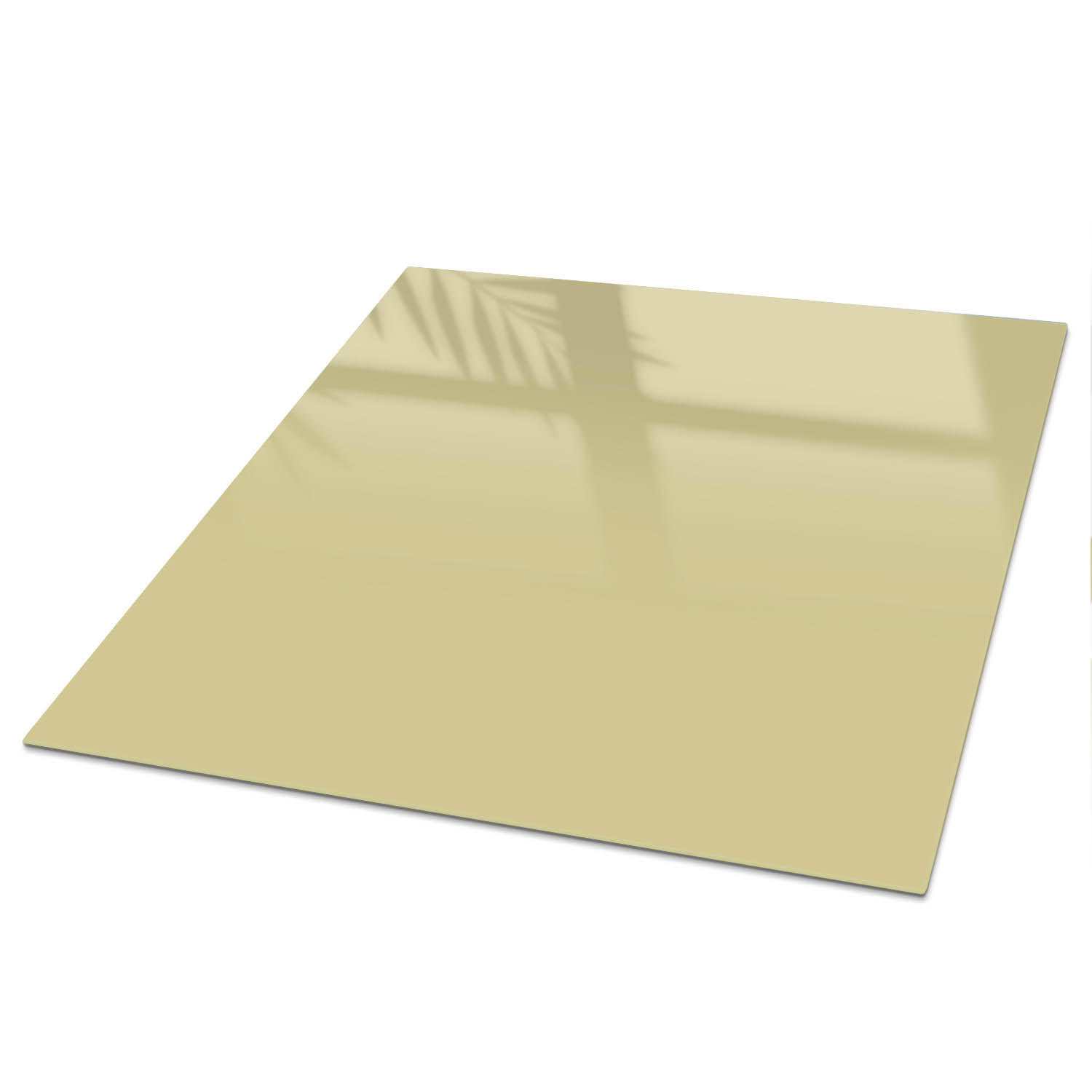 TISCHPLATTE 50x50 cm – Pastellgelb - Gelb, Glas (0.4/50/50cm) - Wallfluent