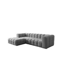 ECKSOFA Solvie In Tiffani - Grau, Holzwerkstoff/Textil (193/290cm) - Fun Möbel
