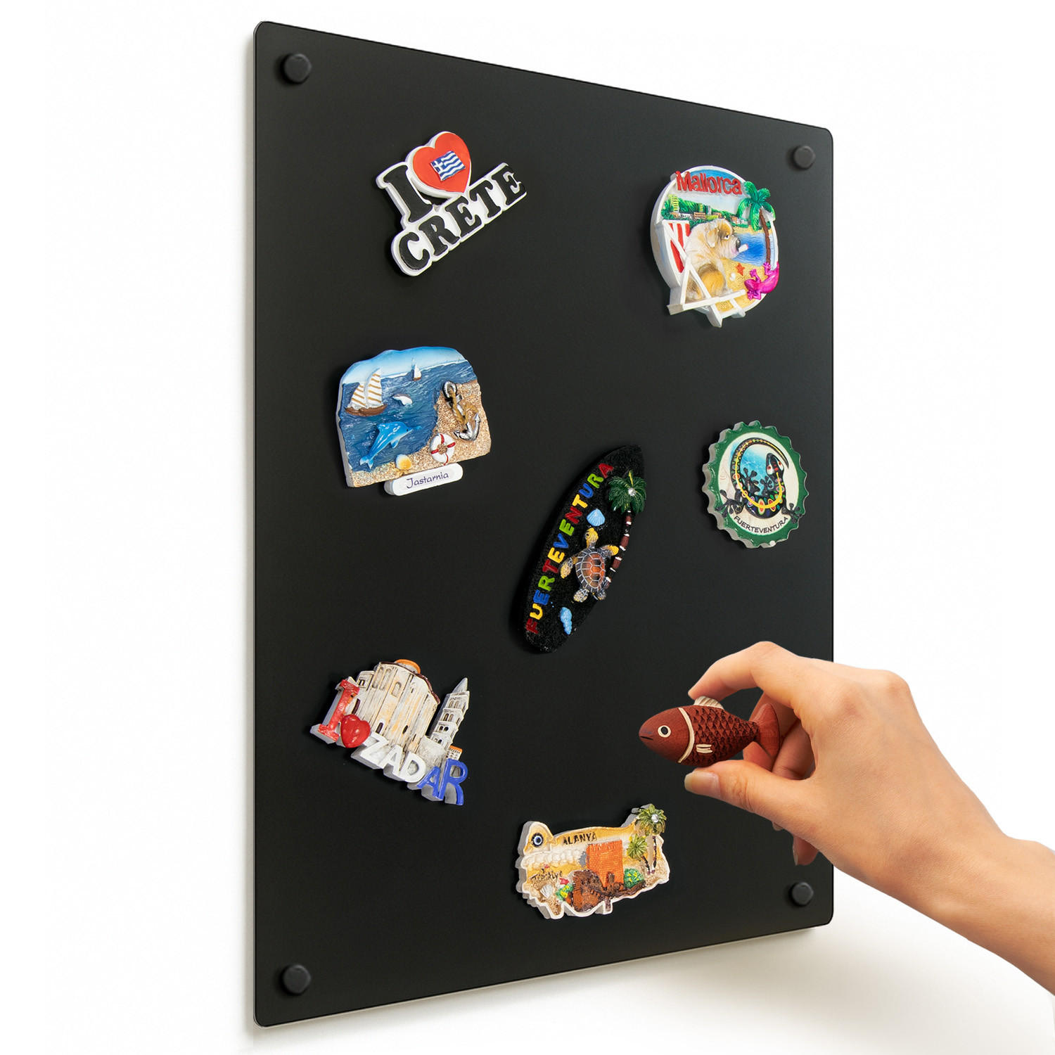 Wallfluent Tafel Schwarz 30x40x0.1 cm