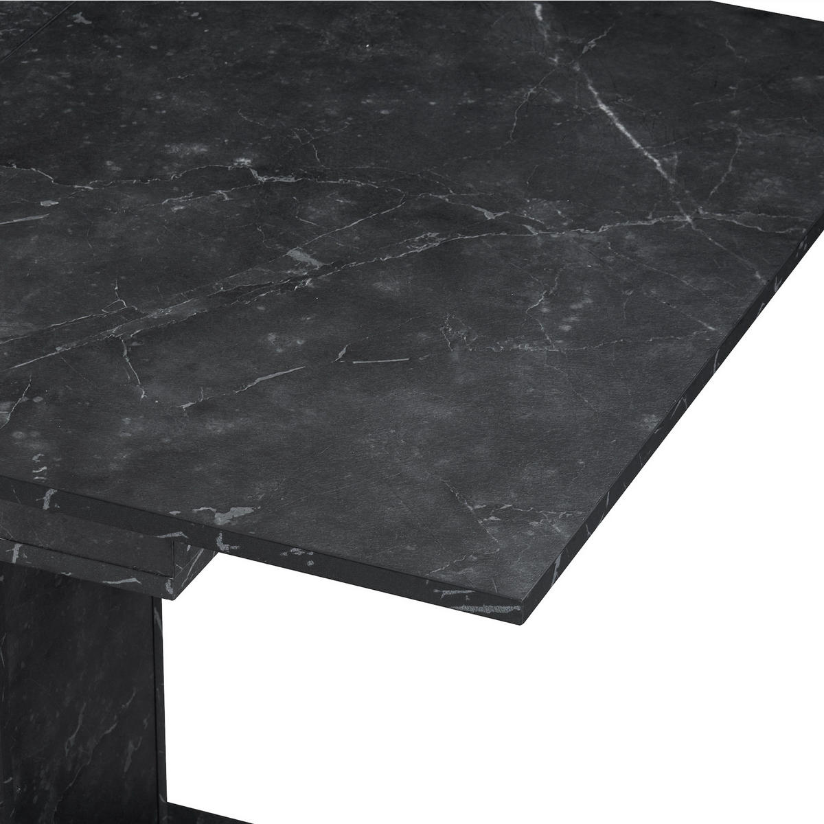 ESSTISCH BOSCO 120-160/80/76 cm - Anthrazit, Holzwerkstoff (80/120/76cm) - B&D Home