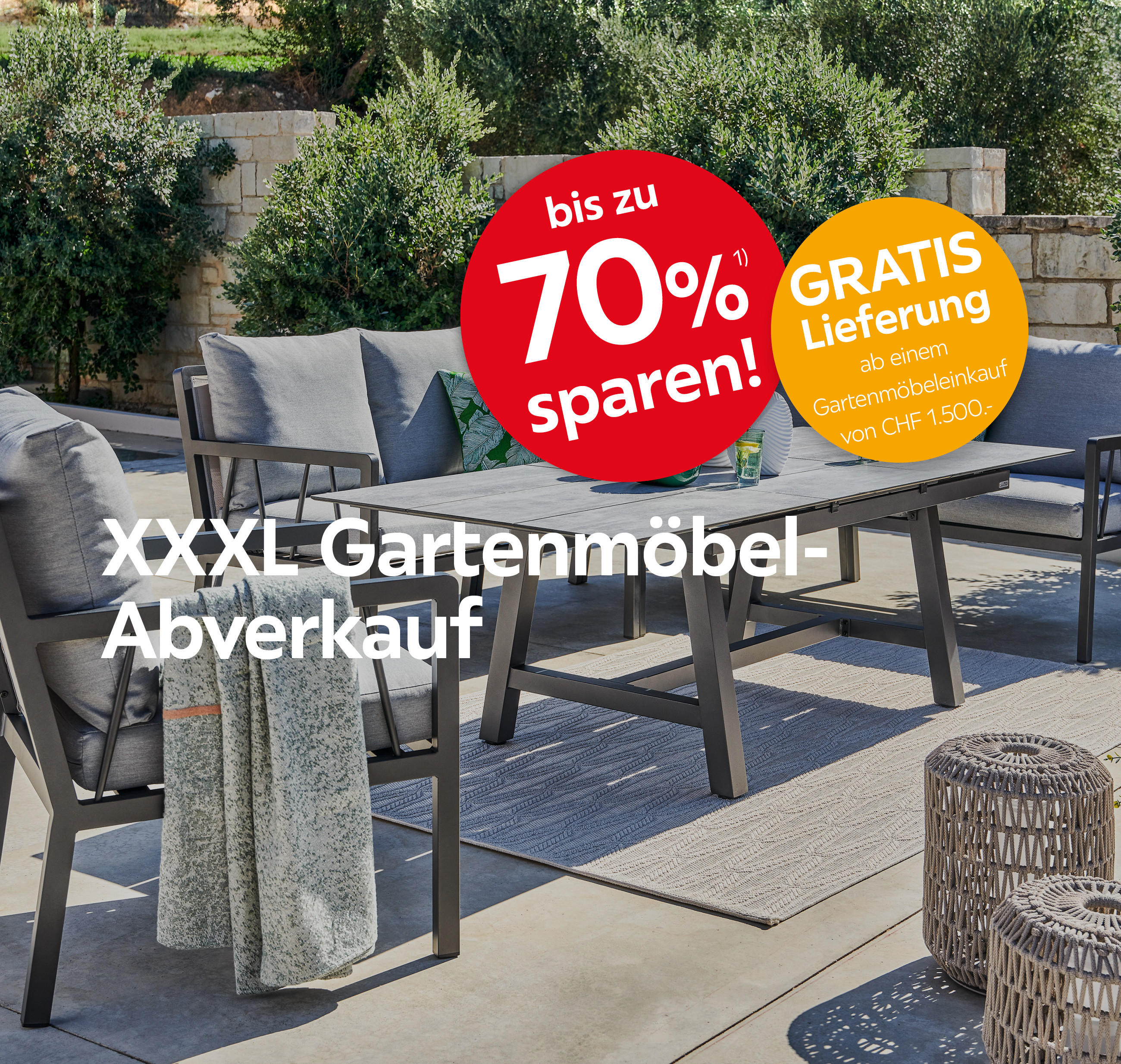 Gartenmöbelabverkauf
