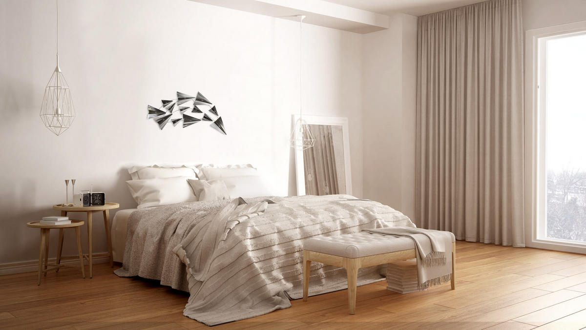 WANDDEKO Silber 126/54 cm - Silberfarben, Metall (3.75/54/5cm) - KUNSTLOFT