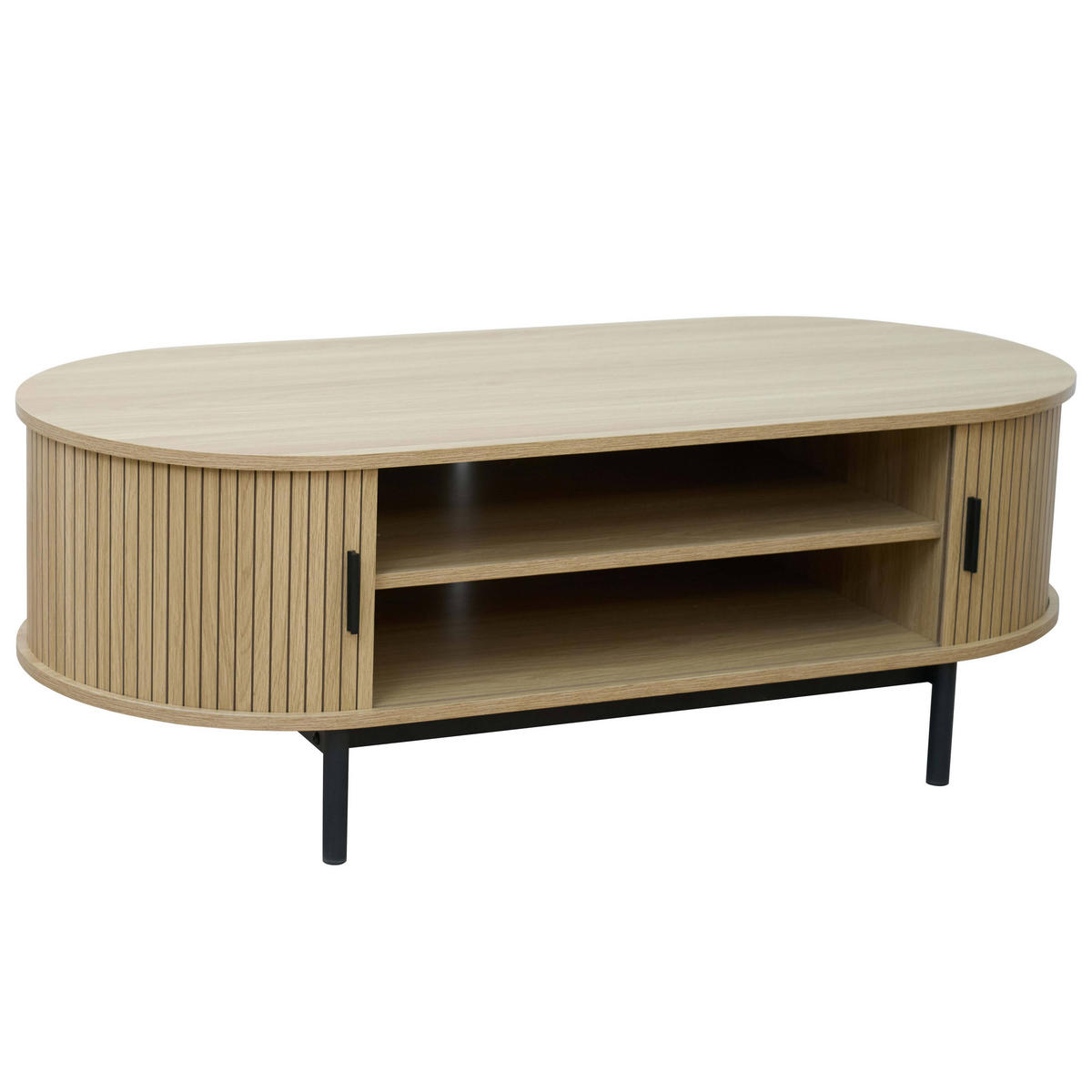 COUCHTISCH, Beigefarbe - Beige, Holz/Holzwerkstoff (55/120/42.5cm) - Oviala