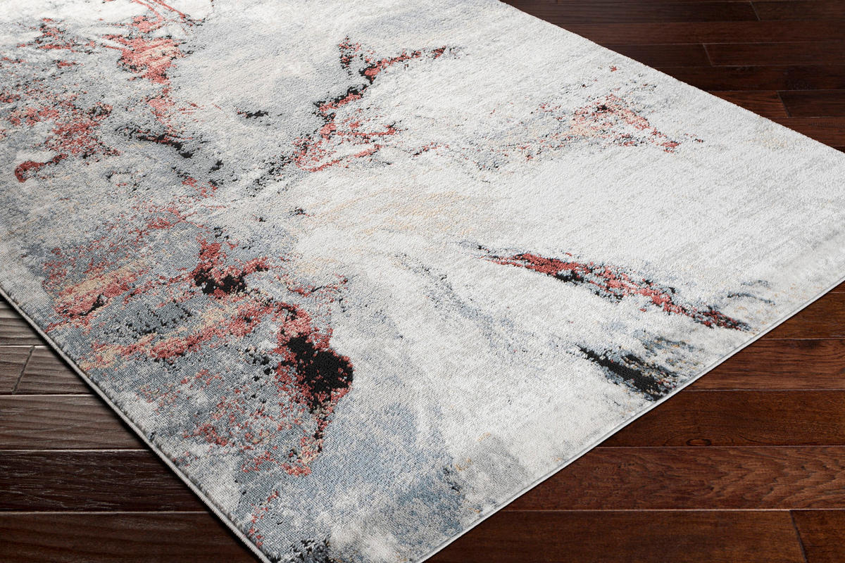 KURZFLORTEPPICH 200/275 cm Grau - Rot/Grau, Naturmaterialien/Textil (200/275cm) - LIVABLISS