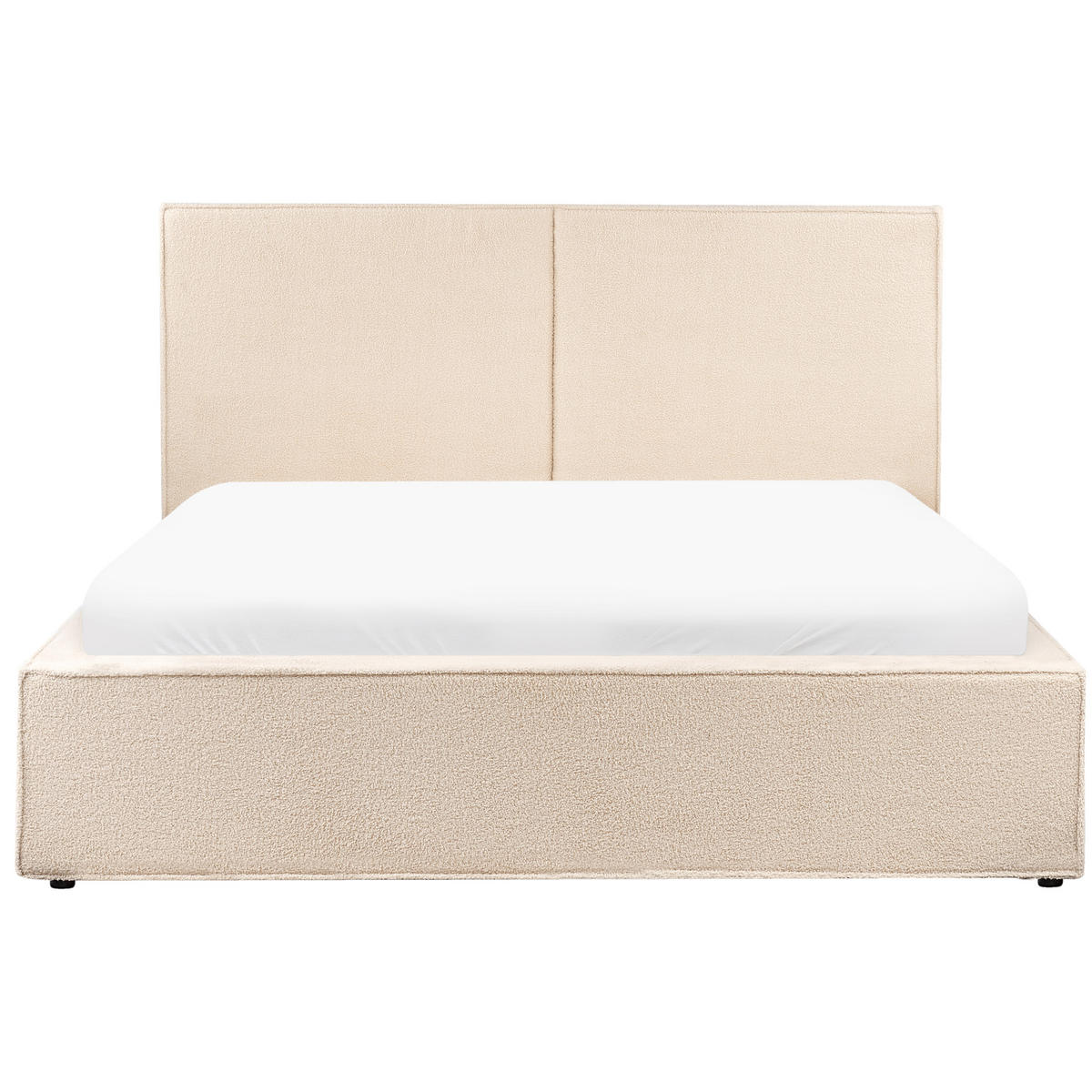 POLSTERBETT 160x200 cm Beige Moissac - Beige, Textil (160/200cm) - Beliani