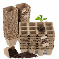 TORFTÖPFE, 16 x 12 cm 10 Stk.+ 6 x 5 cm 72 Stk. - Naturfarben, Naturmaterialien - KADAX