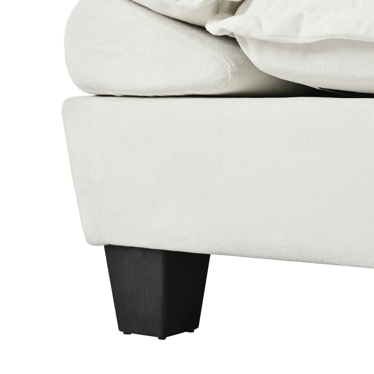 SOFA 2-Sitzer 194 x 82 x 90 cm Chenille Beige - Beige, Holzwerkstoff (82/90/194cm) - Meubliv