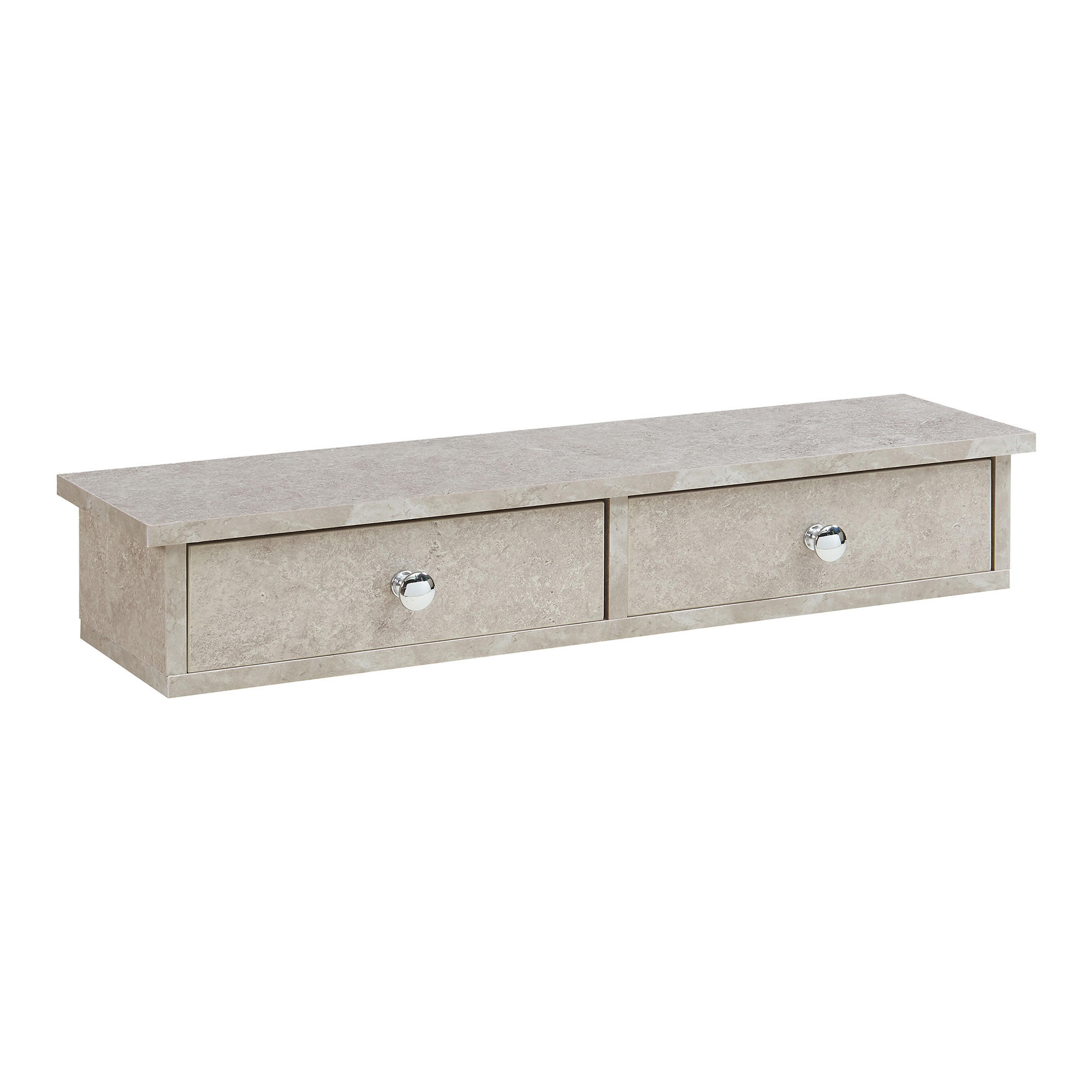 WANDREGAL Geeste - Graubraun, Holzwerkstoff (15/10/60cm) - [en.casa]
