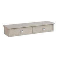 WANDREGAL Geeste - Graubraun, Holzwerkstoff (15/10/60cm) - [en.casa]