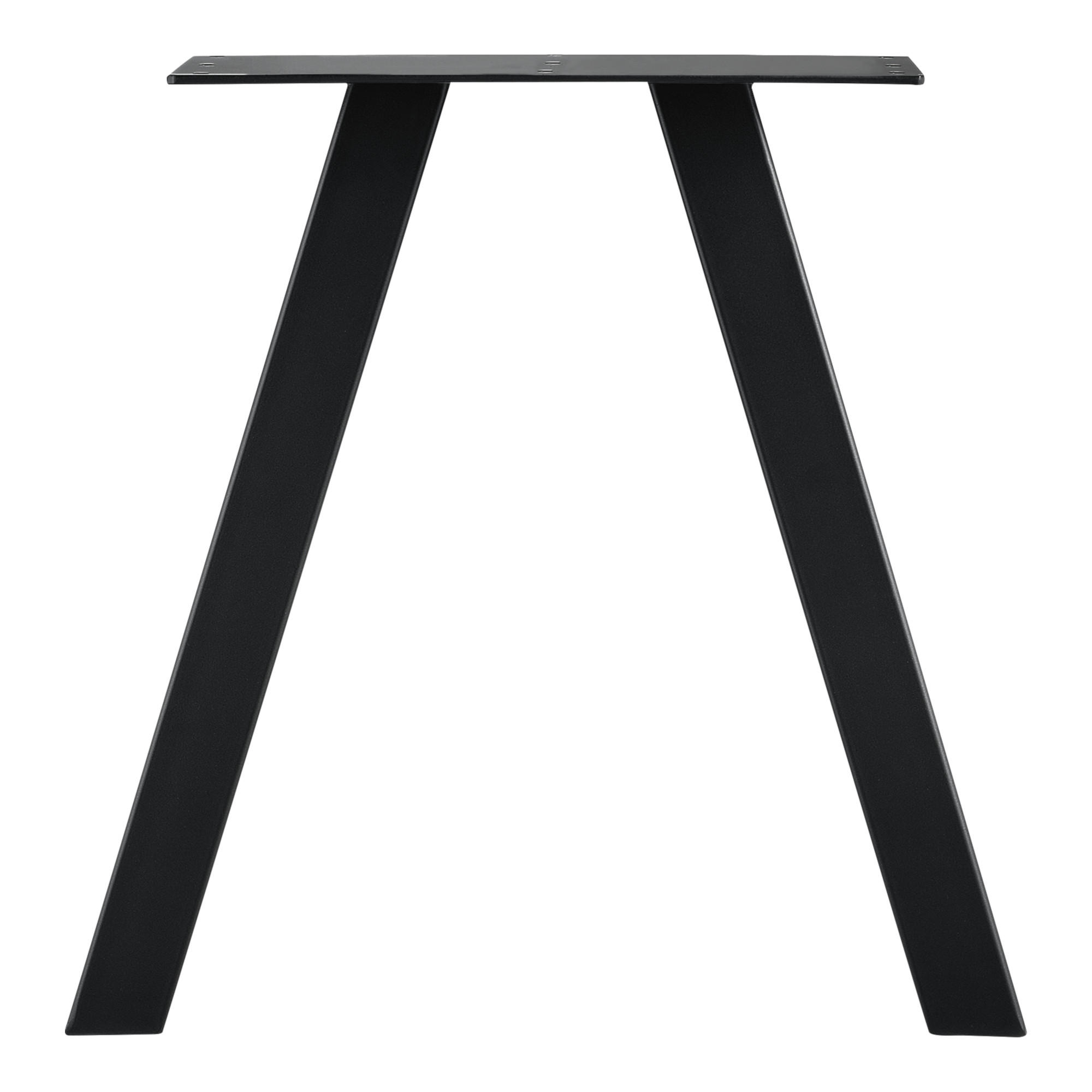 TISCHGESTELL-SET 2-TLG. Eschau - Schwarz, Metall (40/40/12cm) - [en.casa]