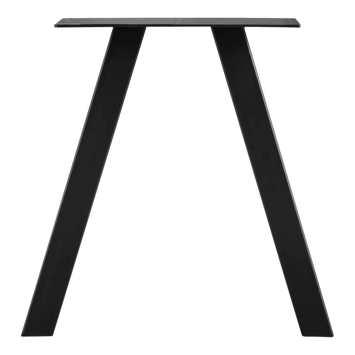 TISCHGESTELL-SET 2-TLG. Eschau - Schwarz, Metall (40/40/12cm) - [en.casa]