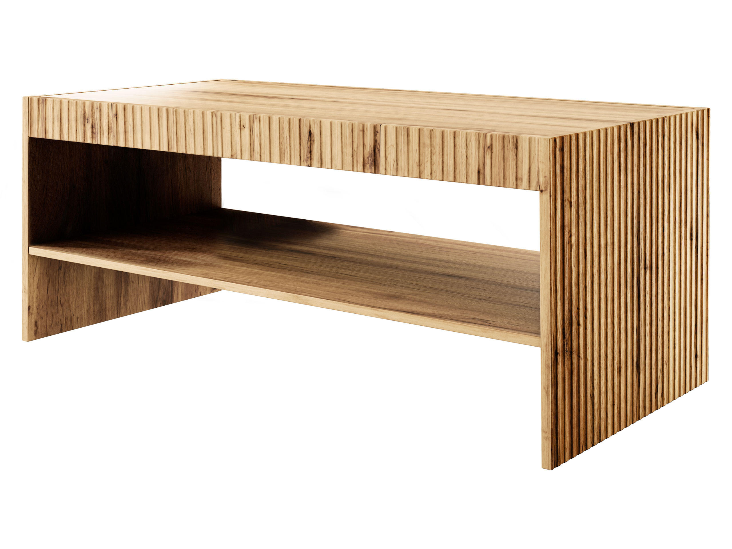 COUCHTISCH Vamos - Schwarz/Braun, Holzwerkstoff (57/120/51cm) - MIRJAN24