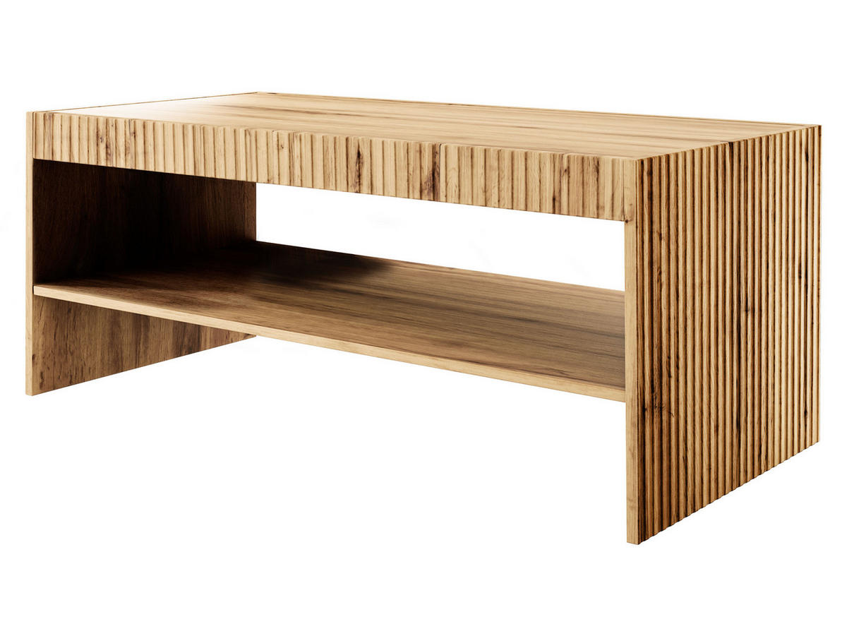 COUCHTISCH Vamos - Schwarz/Braun, Holzwerkstoff (57/120/51cm) - MIRJAN24