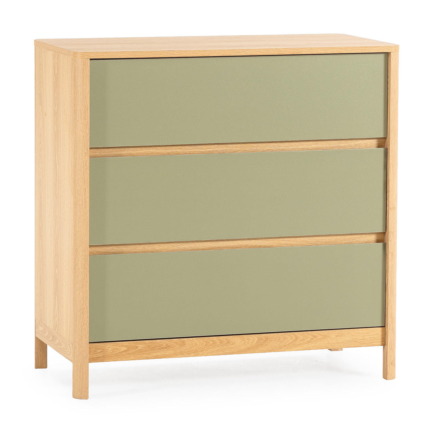 VS Venta-stock Kommode Grün 80x80x40 cm