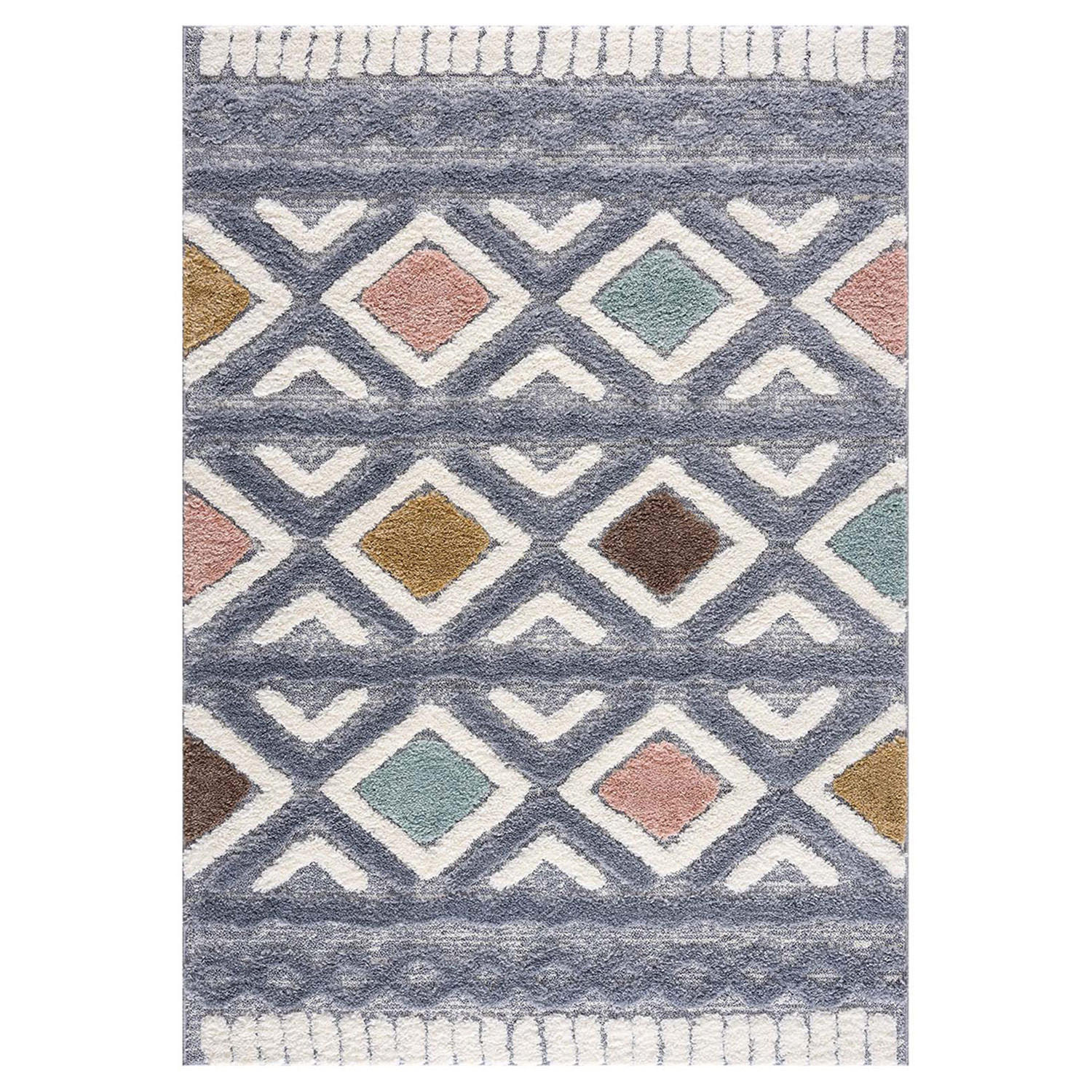 HOCHFLOR-TEPPICH Focus 3382 Multi 160x230 cm - Multicolor, Textil (160/230cm) - carpet city