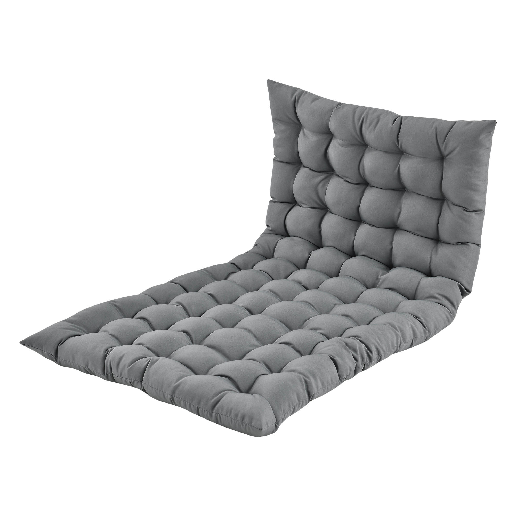 BODENKISSEN Espoo - Hellgrau, Textil (60/120/5cm) - [en.casa]