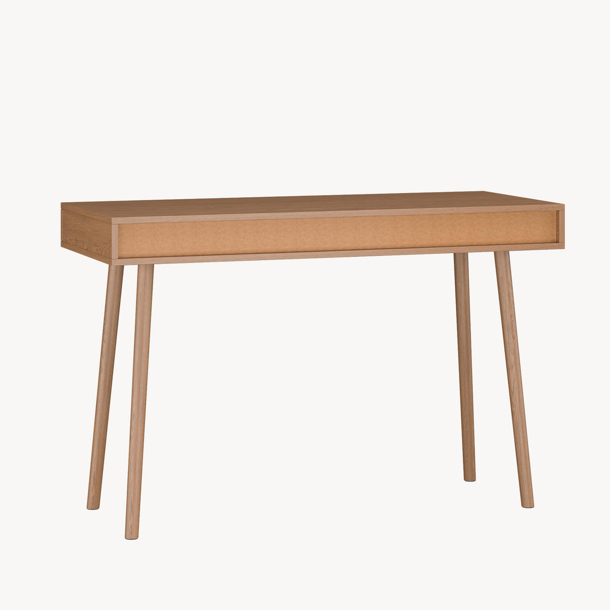 PSACÍ STŮL Habo - tmavě hnědá, kov/kompozitní dřevo (48/115/75cm) - [en.casa]