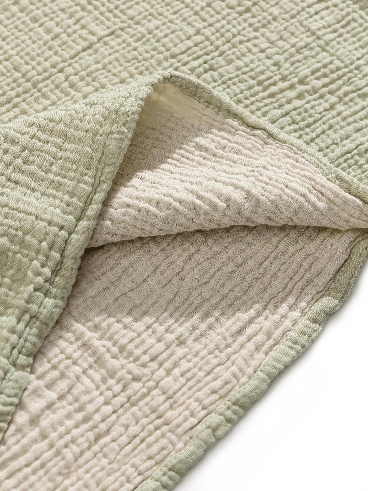 BAUMWOLLDECKE Lilo Hellgrün 130x170 cm - Hellgrün, Textil (130/170cm) - Lytte