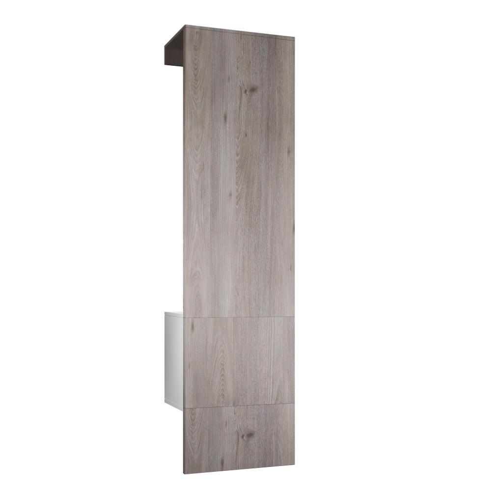 GARDEROBE Carlton Paneel in Eiche Nordic - Silbereichenfarben, Holzwerkstoff (52/193/35cm) - Vladon