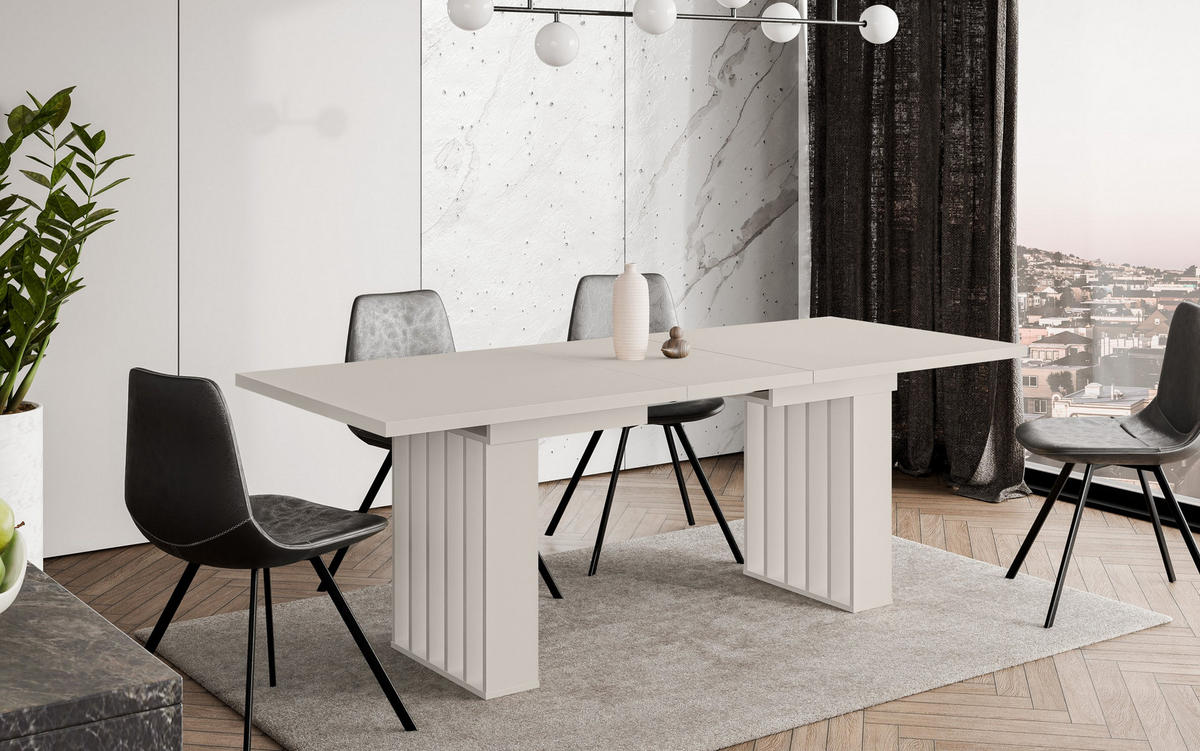 ESSTISCH MARDIS Ausziehbar 160 - 240 / 80 x 75 cm - Kaschmir, Holz (160/80/75cm) - MASSENO