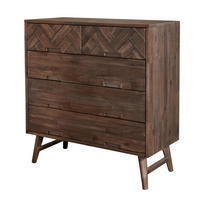 KOMMODE ASHTON Braun 100x45x105 cm - Braun, Holz (100/105/45cm) - FURNLUX