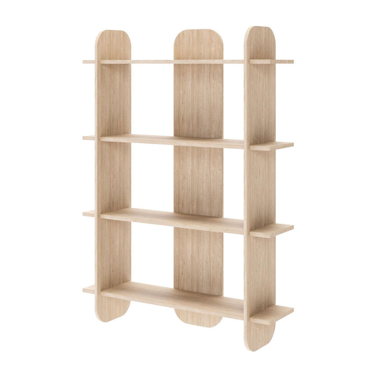 REGAL Livio Eichenholzoptik 107 cm - Beige, Holzwerkstoff (107.2/149.4/28cm) - Selsey