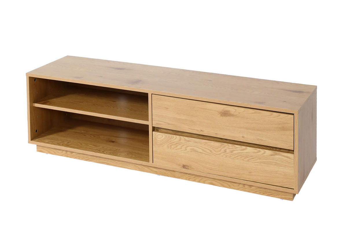 TV-RACK Eiche Dekor - Eichefarben, Holzwerkstoff (140/42/40cm) - MCW