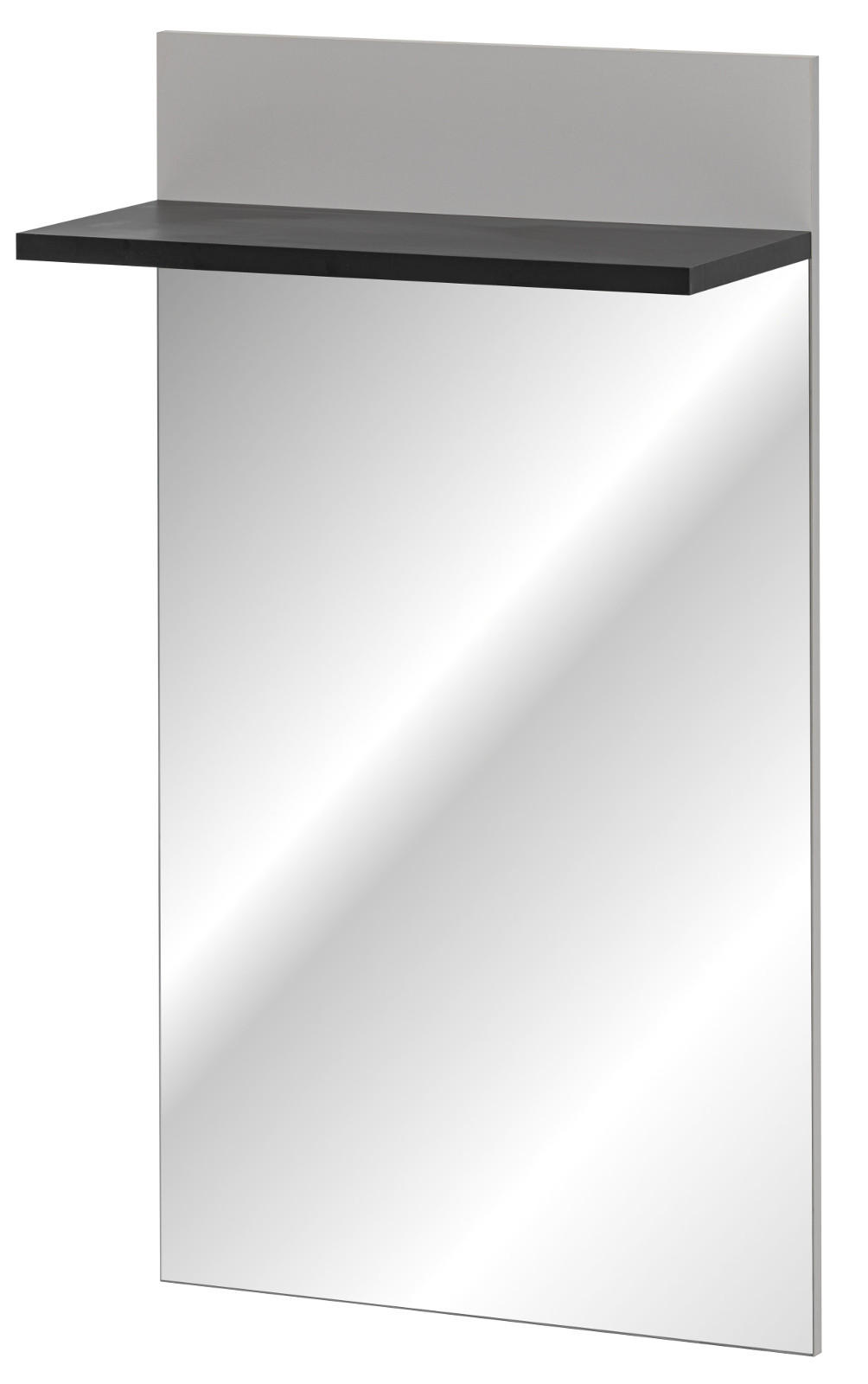 Inn.Furn Garderobenspiegel Kaschmir, Schwarz 60x107x28 cm