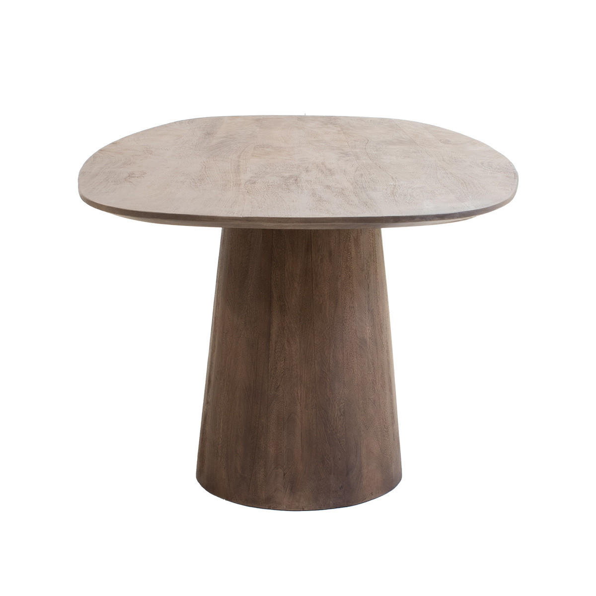 ESSTISCH Dänisch Oval Walnuss - 160x100x76cm - Stijn - Dunkelbraun, Holz (160/100/76cm) - Giga Meubel