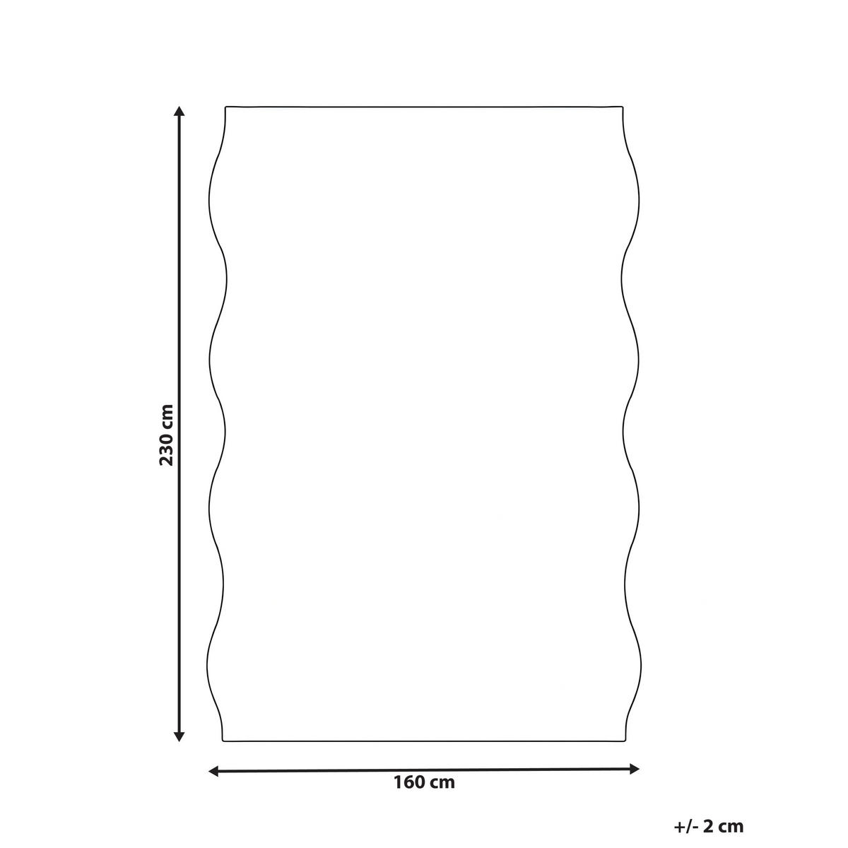 TEPPICH Hellviolett 160/230 cm Dawa - Violett, Kunststoff (160/230cm) - Beliani