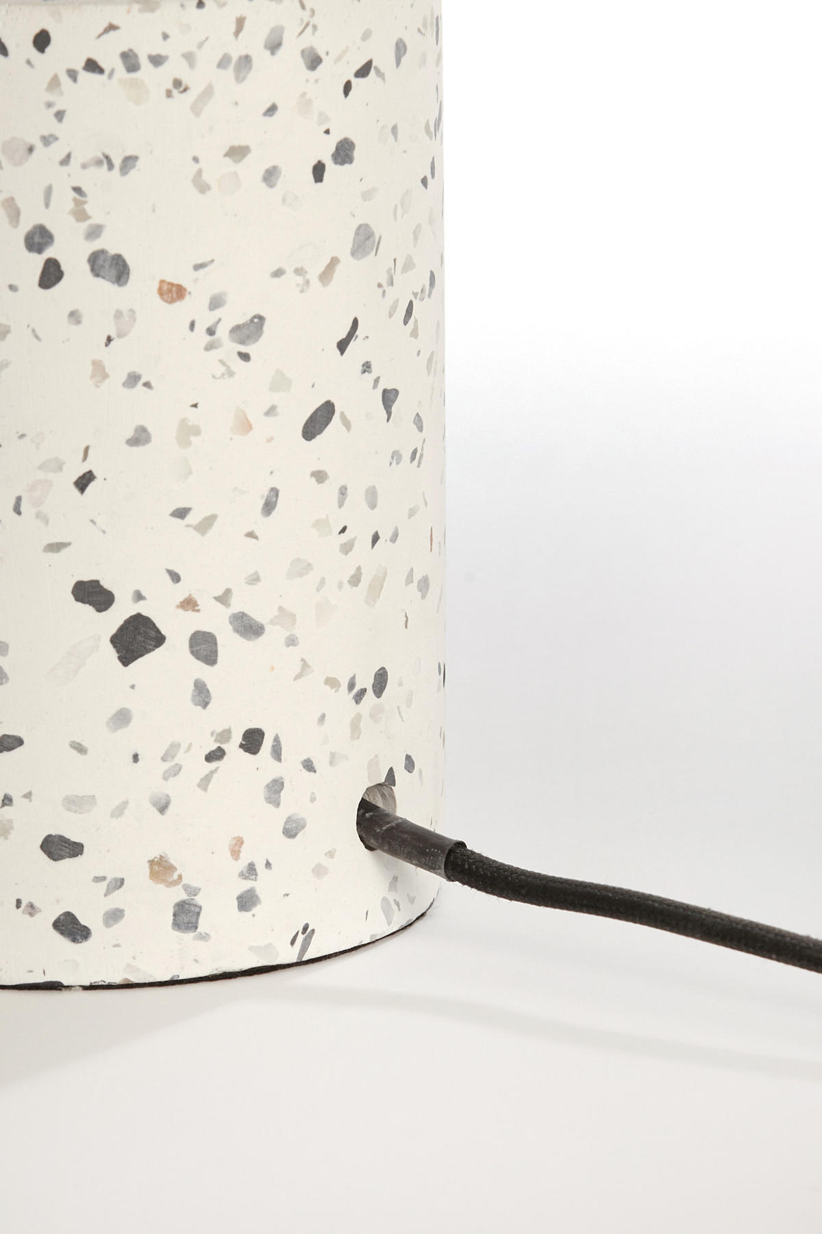 LAMPENFUSS Randy Weiß Ø11/25 cm - Weiß, Stein (11/11/25cm) - Light & Living