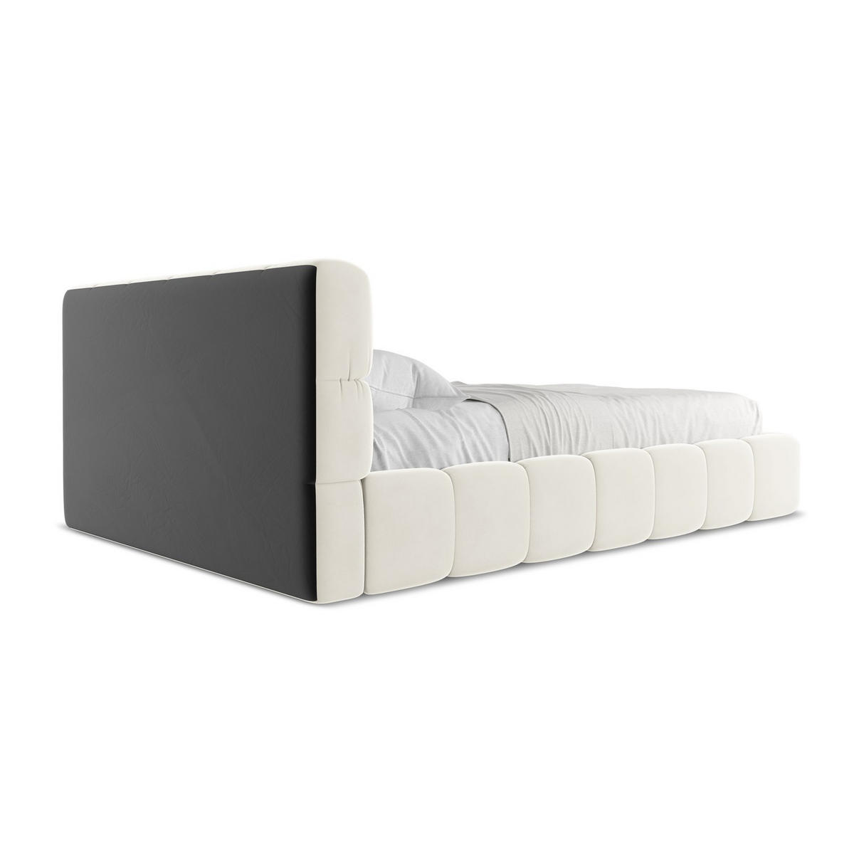 POLSTERBETT mit Bettkasten und Lattenrost 160x228 Beige - Beige/Creme, Kunststoff/Textil (140/200cm) - LaMiaSofa