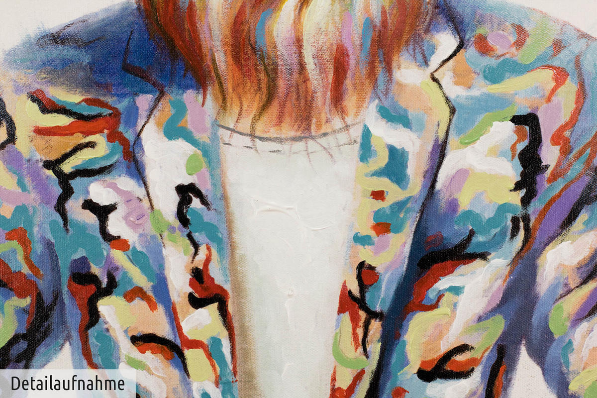 ACRYLBILD HANDGEMALT 60/90 cm - Multicolor, Holz/Textil (60/90cm) - KUNSTLOFT