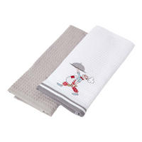 GESCHIRRTÜCHER Koch, 2er-Set Waffelpiqué, 100% Baumwolle - Grau, Textil (40/60cm) - Homescapes