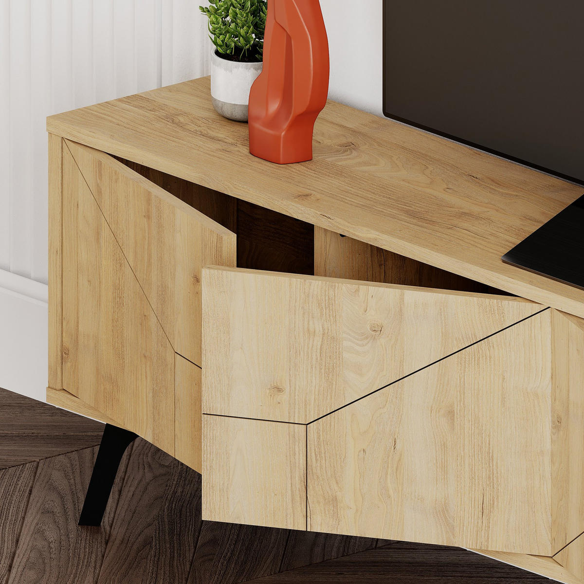 TV-MÖBEL Dune Beige - Beige, Holz (180/50/29cm) - Habitat Garten