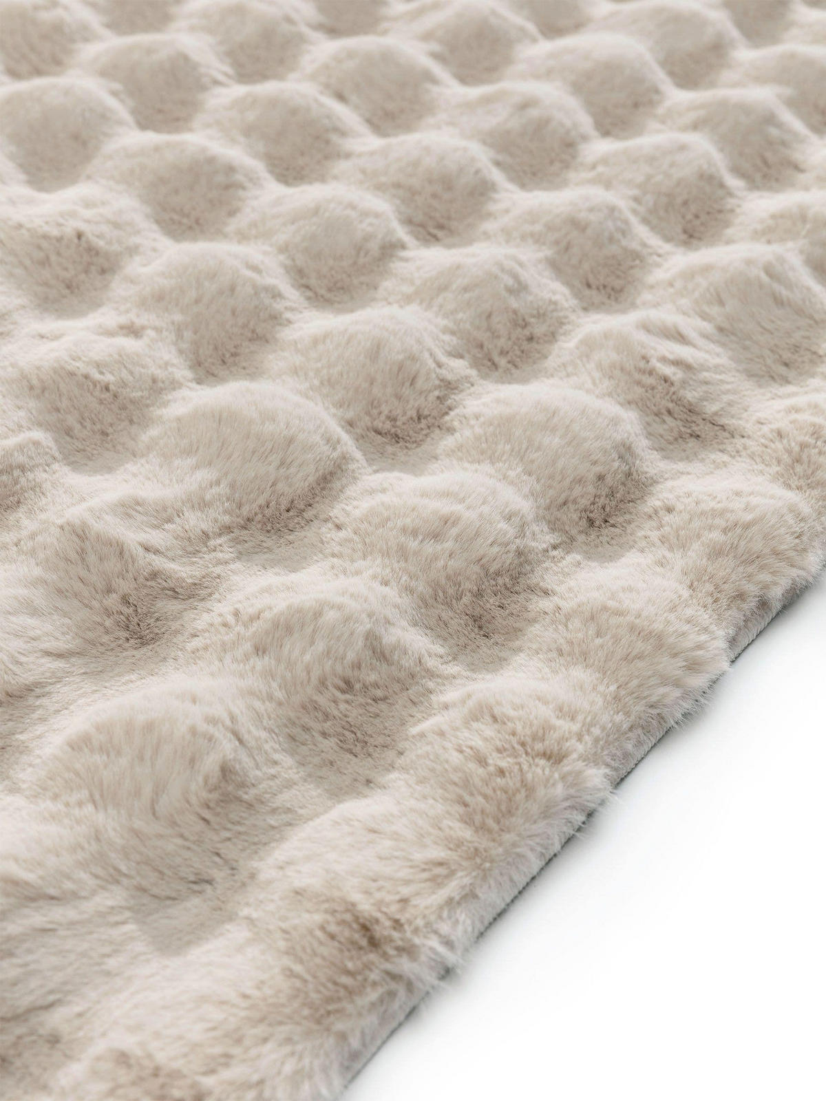 KUNSTFELL-TEPPICH Dave Beige 160x230 cm - Beige, Textil (160/230cm) - benuta Nest
