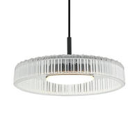 HÄNGELEUCHTE Damian, Transparent und schwarz, 14.5cm - Transparent, Glas (14/30/14.5cm) - KOSILUM