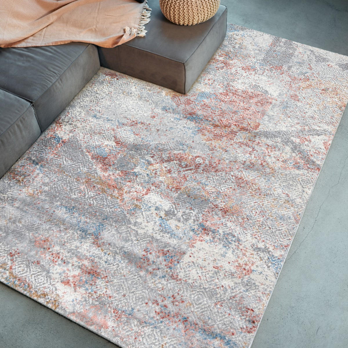MATTA beige kräm orange - 80 x 150 cm - Multicolor, Textil (80/150cm) - Mazovia
