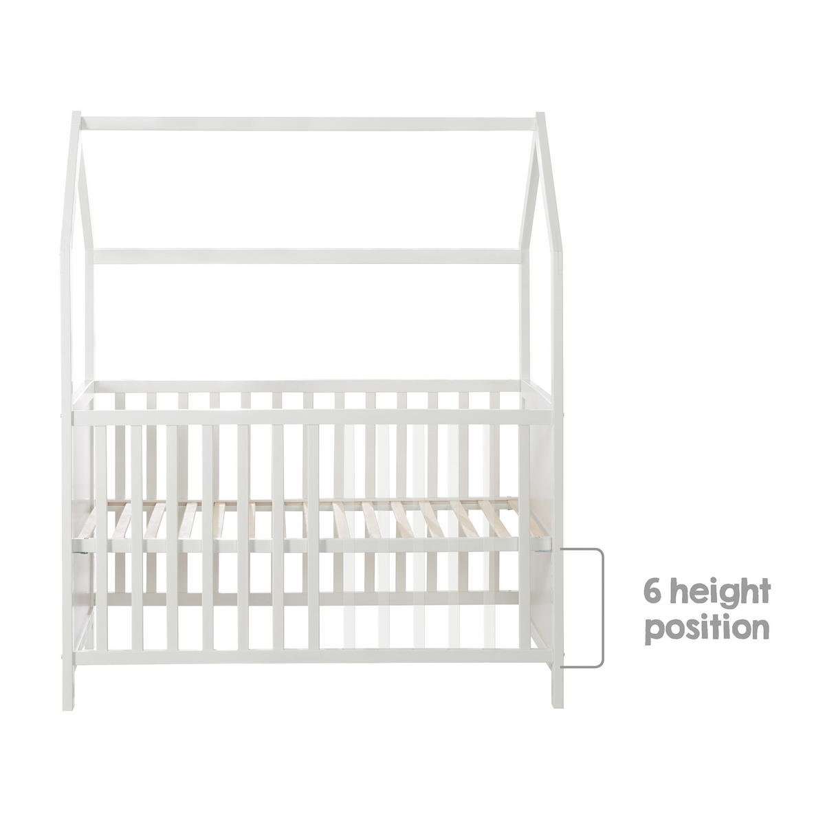 HAUSBETT 60 x 120 cm taupe - Taupe, Holzwerkstoff (60/120cm) - Roba