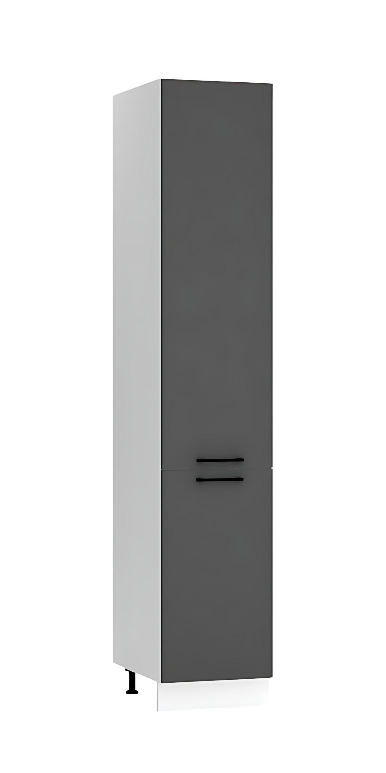 HOCHSCHRANK D40SŁ P/L – Morvex – Praktische Aufbewahrungseinheit – Anthrazit - Anthrazit, Holzwerkstoff/Metall (40/213.3/56cm) - ROYAL24_MARKT